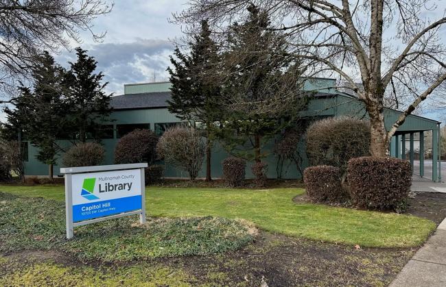 The outside of Capitol Hill Library